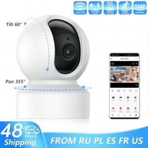 D307 smart wifi camera-WiFi connection, no wiring required, mobile phone remote viewing, cloud storage, voice intercom, motion detection,