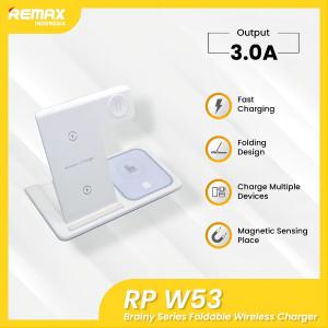 REMAX RP-W53-Brainy Series 15W Foldable 3-in-1 Wireless Charger RP-W53