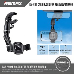 REMAX RM-C67-Adjustable Car Holder for Rearview Mirror