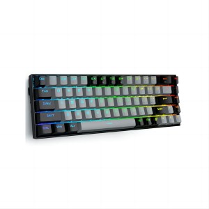 E-Yooso Z-686 [Grey/Black] RGB 68Keys 65% Mechanical Gaming Keyboard