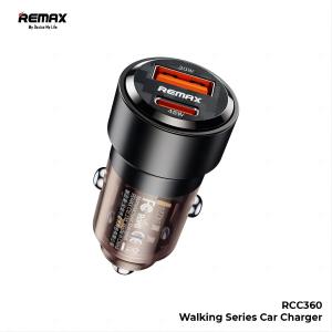 Remax  RCC-360-Remax Fast Car Charger 75W PD+QC Transparent&Small Desaign RCC-360