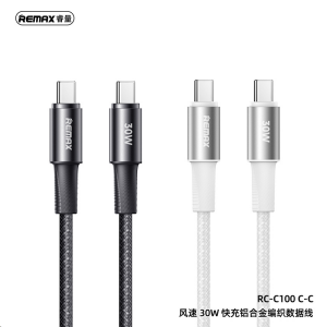 REMAX Fonsu Series 30W Aluminum Alloy Braided Fast Charging Data Cable RC-C100 C-C