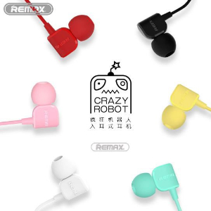 Remax RM-502 Crazy Robot Handsfree Headset Earphone in Ear Original