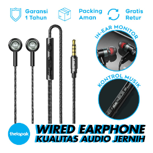 Earphone Remax RM-598 Metal Premium Handsfree 3.5 Jack Audio Original