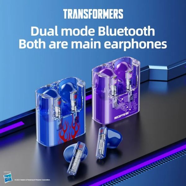 Transformers TF-T08 Bluetooth 5.3 Earphones Noise Reduction Headphones ...