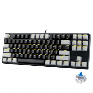 E-YOOSO Z-87 Keys Mechanical Keyboard, Hot-swappable Black Grey