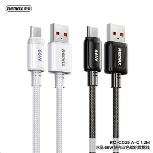 REMAX Icy Series 66W Dual-color Braided Fast Charging Data Cable RC-C025 A-C