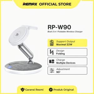 Remax  RP-W90-Remax Wireless Charger Foldable For Phone/Watch/Earphone RP-W90