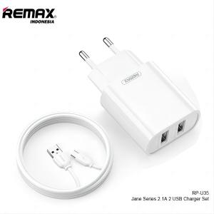 REMAX RP-U35-REMAX Jane Series 2.1A 2USB Charger Set RP-U35 Micro EU