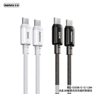 REMAX Icy Series 30W Dual-color Braided Fast Charging Data Cable RC-C036 C-C