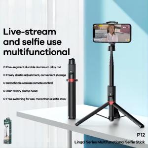 REMAX P12-Inspiration Multifunction Selfie Stick P12