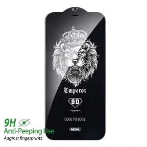 Remax Gl-52 Full screen anti-peeping broken and fingerprint Privacy Tempered Glass Screen Protector For IPhone 13 12