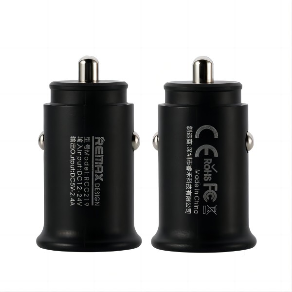 Remax Rcc-219 Car Charger Roki Series Dual Usb Outputs Exquisite Design And Portable To Carry 2.4A