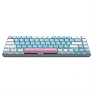 E-YOOSO Z-686 Blue/White Single Light 68 Keys Hot Swappable Mechanical Keyboard Blue/White