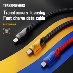 Transformer TF-A08 A10 6A/2.4A fast charging braided cable Super fast charging charging cable, suitable for Lightning/Type-C