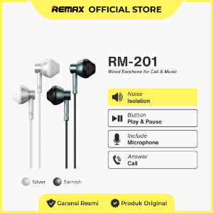 Remax Earphone Wired In-Ear Noise Reduction For Music&Call RM-201