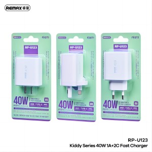 REMAX RP-U123-Kiddy Series 40W 1A+2 Fast Charger RP-U123