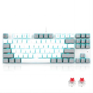 E-YOOSO Z-87 Keys Mechanical Keyboard white grey