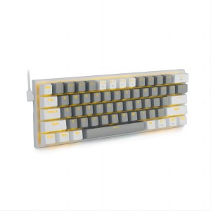 E-Yooso Z-11 Single Light 61 Keys [Grey/White] Hot Swappable Mechanical Keyboard