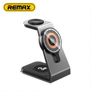 Remax Rp-W85 Zunya Series 20.5W Aluminum Alloy 3-In-1 Magnetic Holder & Wireless Charger Rp-W85 Upgrade-Free